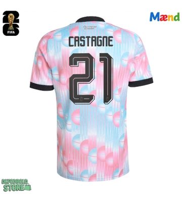 Belgien Timothy Castagne #21 Replika Udebanetrøje VM 2026 Kortærmet